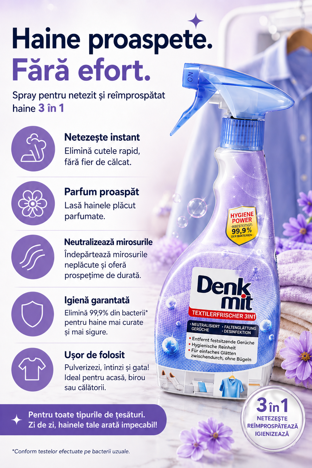 Spray Anti-Cute  pentru haine perfecte în 30 secunde!